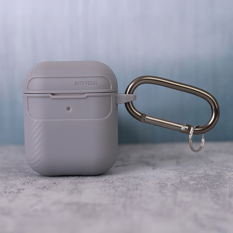 Husa casti pentru AirPods / AirPods 2, Gri
