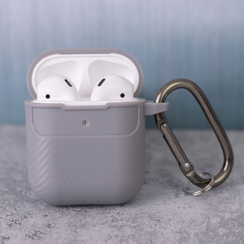 Husa casti pentru AirPods / AirPods 2, Gri