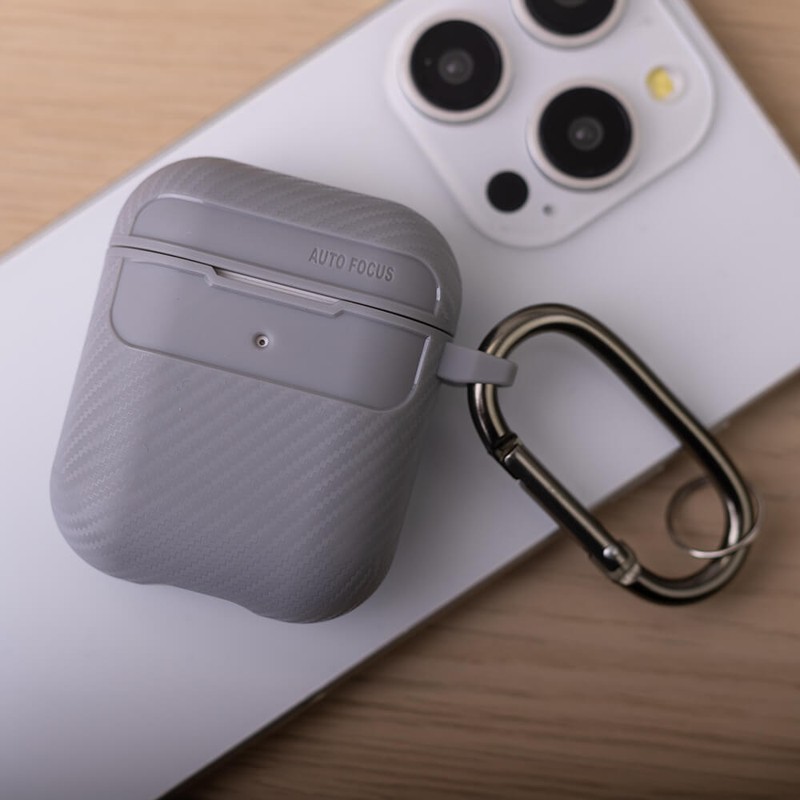 Husa casti pentru AirPods / AirPods 2, Gri