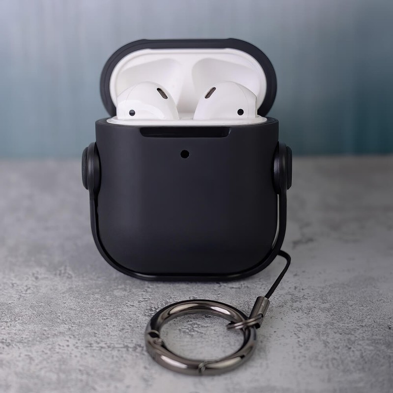 Husa casti pentru AirPods / AirPods 2, Negru