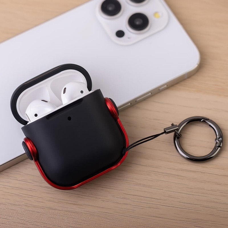 Husa casti pentru AirPods / AirPods 2, Rosu