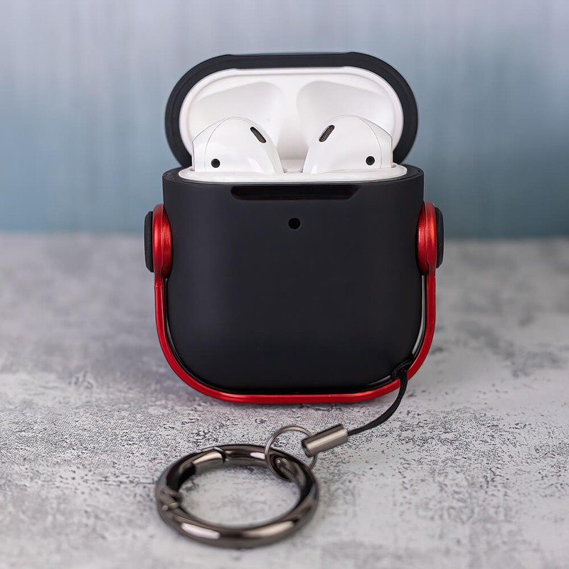 Husa casti pentru AirPods / AirPods 2, Rosu
