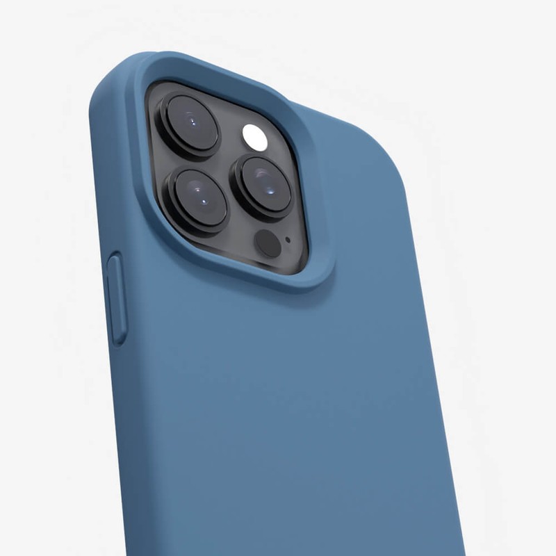 Husa Etteri Silicone Mag pentru iPhone 13, Carcasa magnetica, Albastru