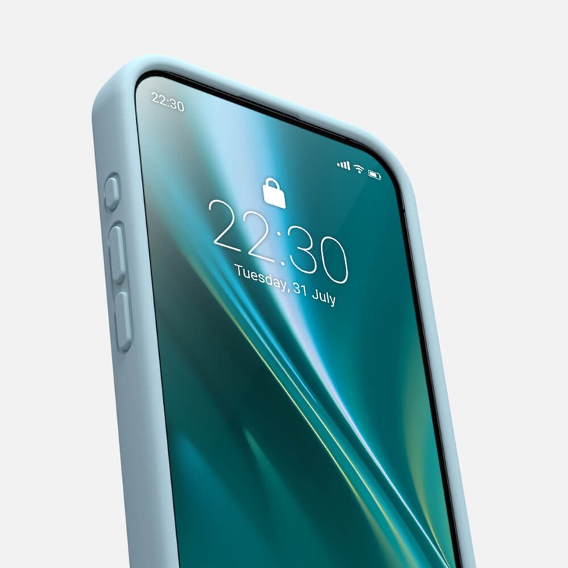 Husa Etteri Silicone Mag pentru iPhone 15, Carcasa magnetica, Albastru