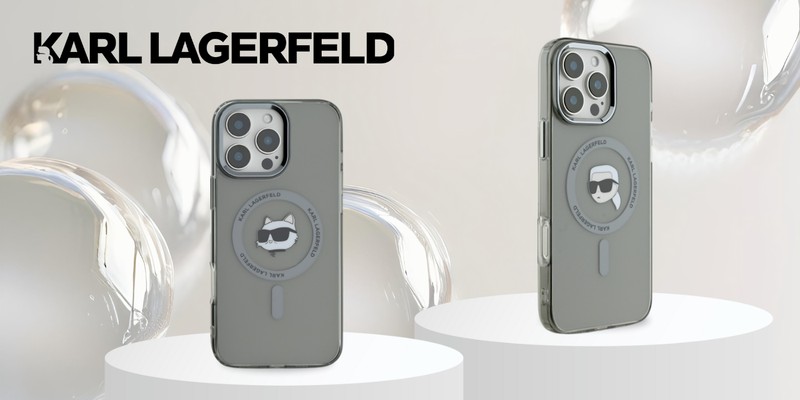 Husa Karl Lagerfeld Iml Metal Karl Head pentru iPhone 16 Pro, Carcasa magnetica, Negru