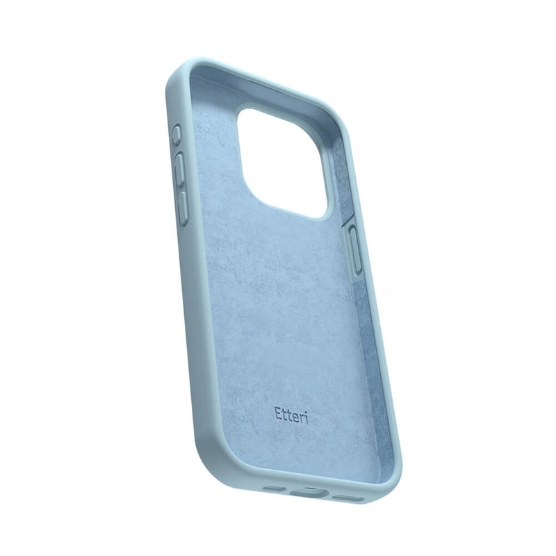 Husa Etteri Silicone Mag pentru iPhone 17, Carcasa magnetica, Albastru