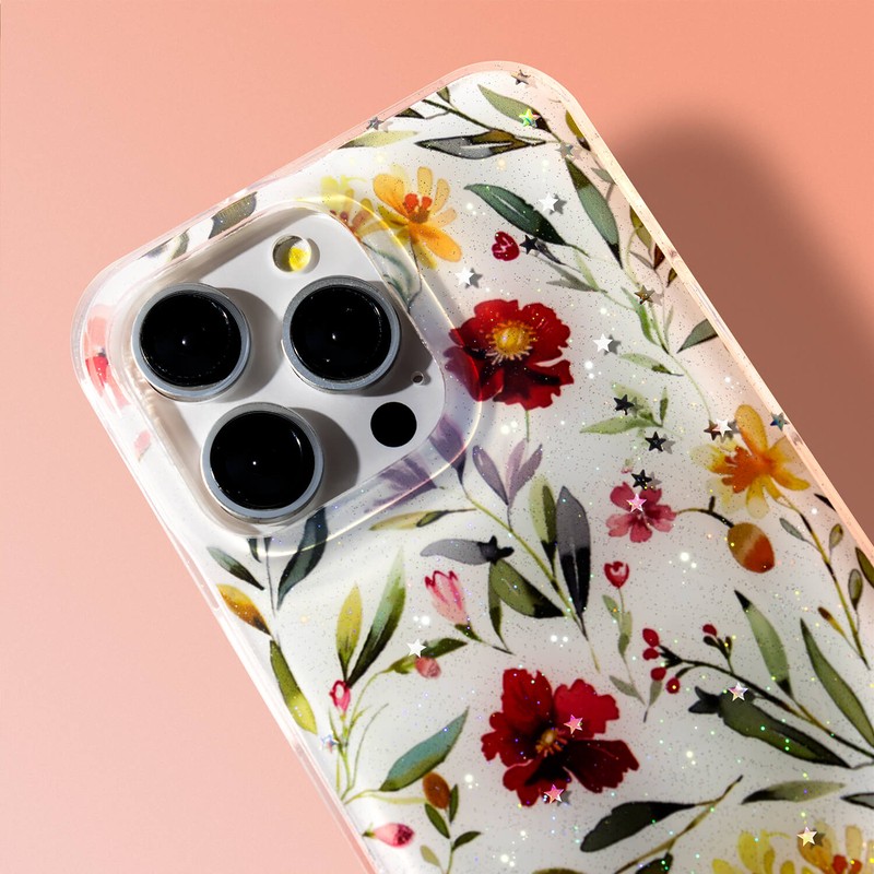 Husa Glow Glam pentru Samsung Galaxy A07 4G, Carcasa, Portocaliu