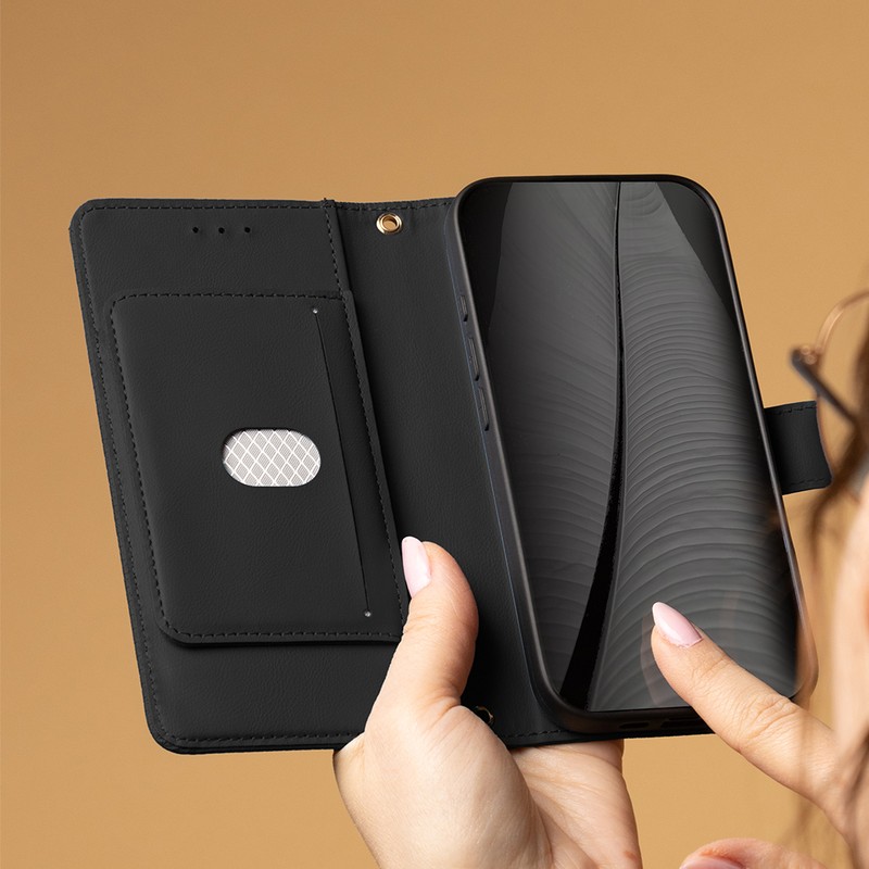Husa Smart Triangle pentru Xiaomi Redmi 15C 4G, tip carte, Roz