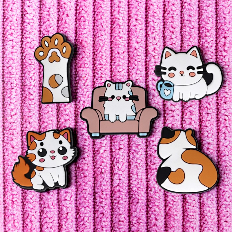 Set stickere 3D model Cat