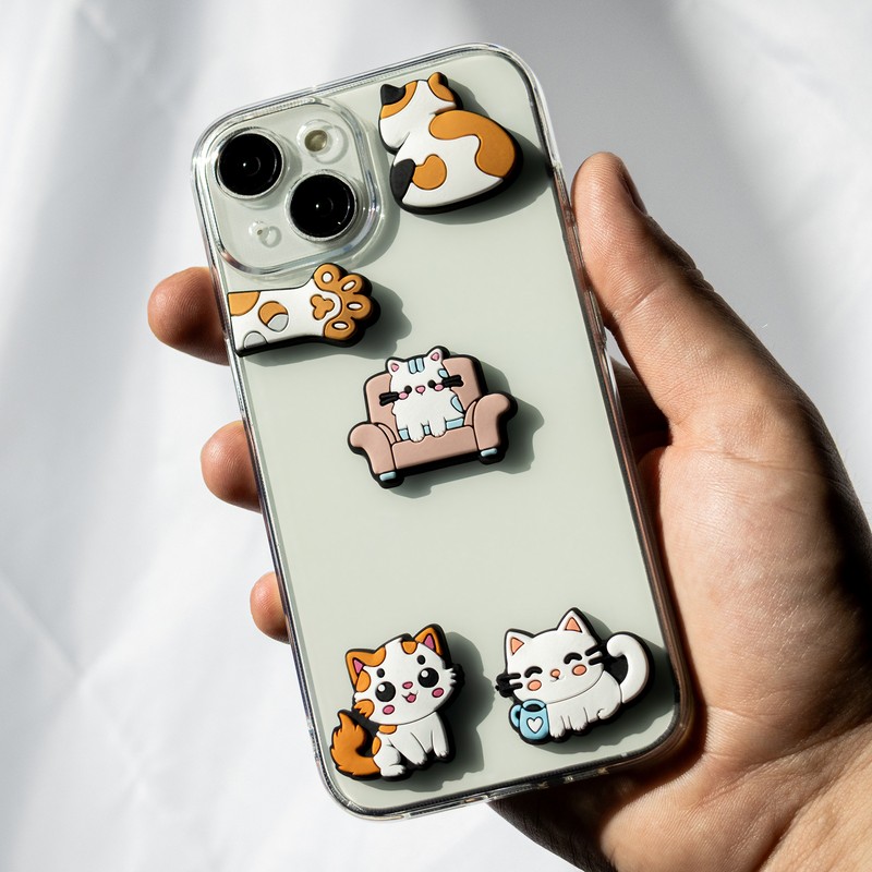 Set stickere 3D model Cat