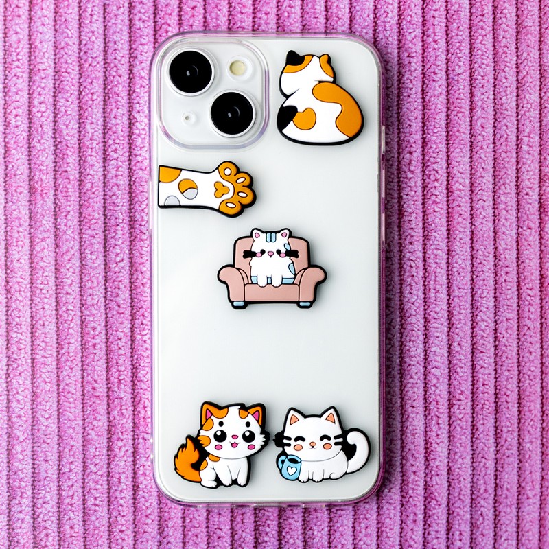Set stickere 3D model Cat