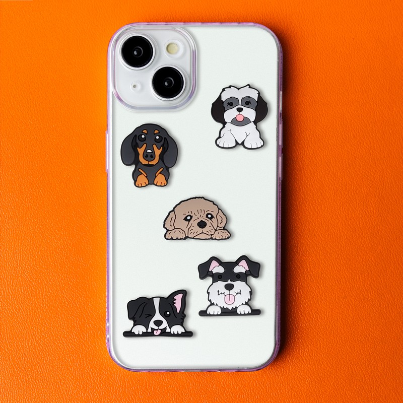 Set stickere 3D model Dog