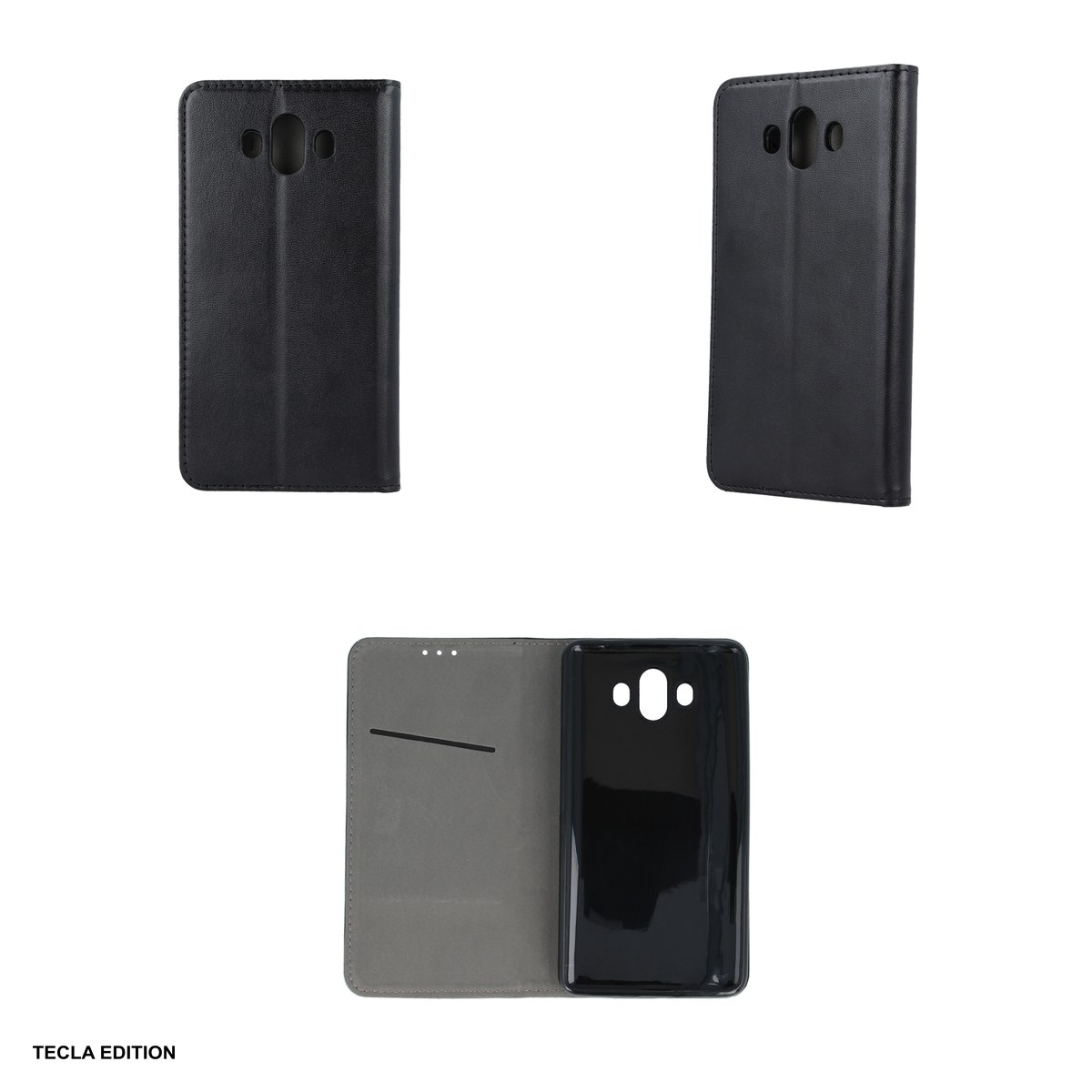 Husa Smart Magnetic pentru OPPO A6 Pro 5G, tip carte cu inchidere magnetica, Negru [3]