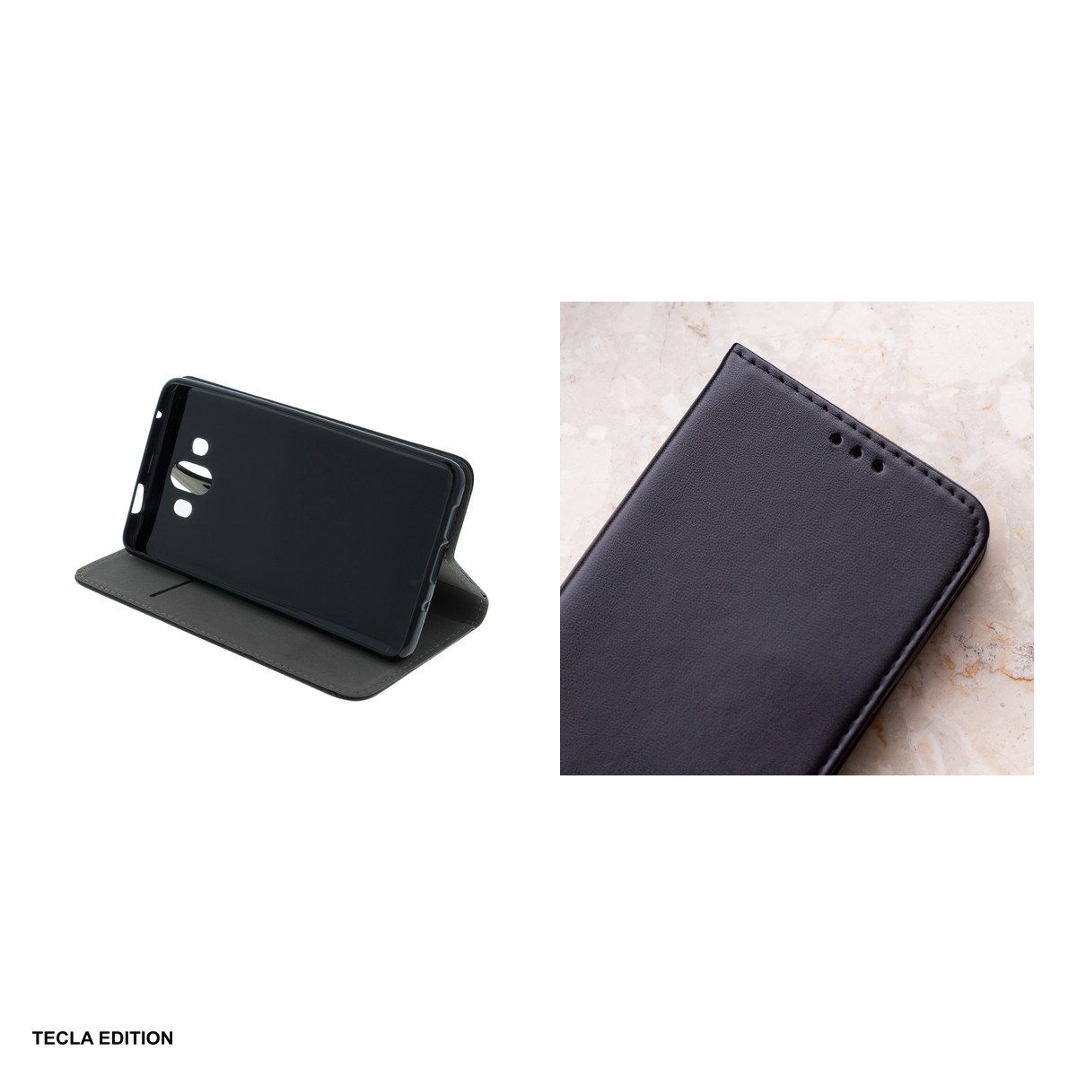 Husa Smart Magnetic pentru OPPO A6 Pro 5G, tip carte cu inchidere magnetica, Negru [4]