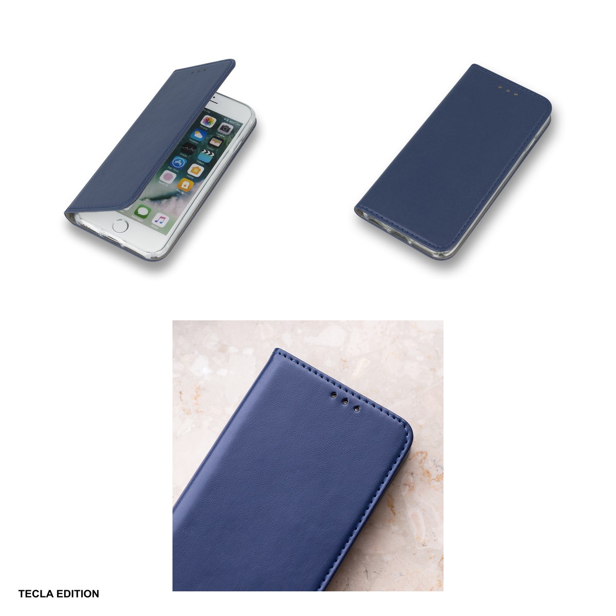 Husa Smart Magnetic pentru OPPO A6 Pro 5G, tip carte cu inchidere magnetica, Albastru [4]