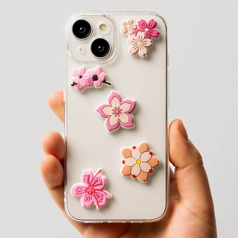 Set stickere 3D model Pink blossom
