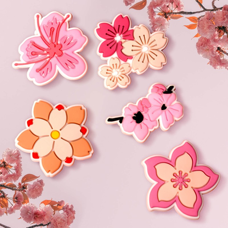 Set stickere 3D model Pink blossom