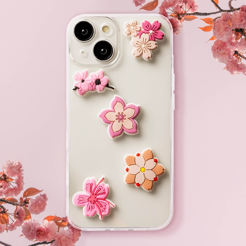 Set stickere 3D model Pink blossom