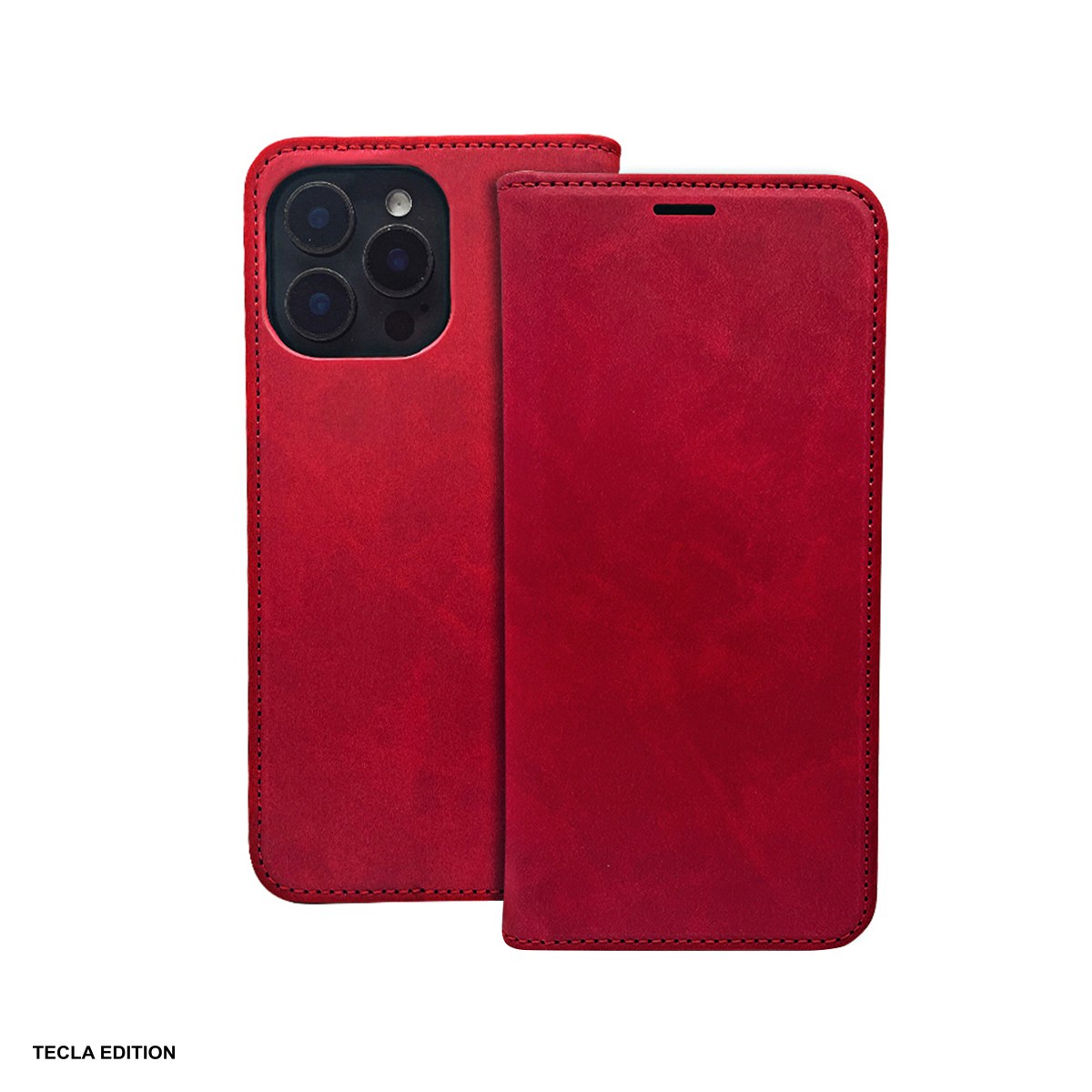 Huse si protectii pentru Honor 400 Smart - Husa Smart Suede pentru Honor 400 Smart, tip carte cu inchidere magnetica, Rosu