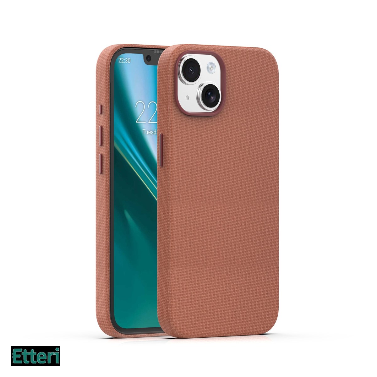 Huse si protectii smartphone - Husa Etteri Elegant Mag pentru Apple iPhone 15, Carcasa magnetica, Maro