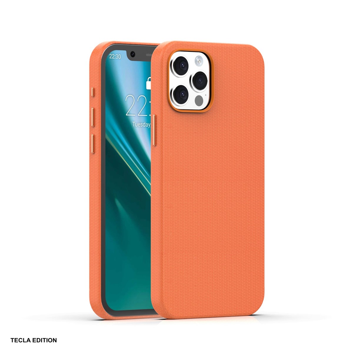 Huse si protectii smartphone - Husa Etteri Elegant Mag pentru Apple iPhone 12 Pro, iPhone 12, Carcasa magnetica, Portocaliu