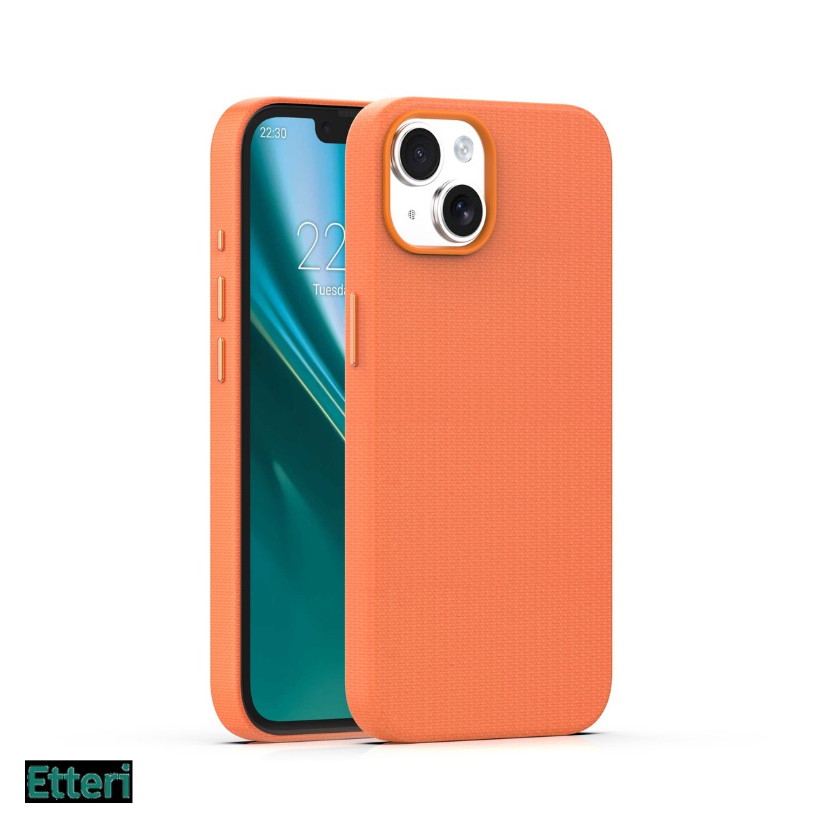 Huse si protectii smartphone - Husa Etteri Elegant Mag pentru Apple iPhone 13, Carcasa magnetica, Portocaliu