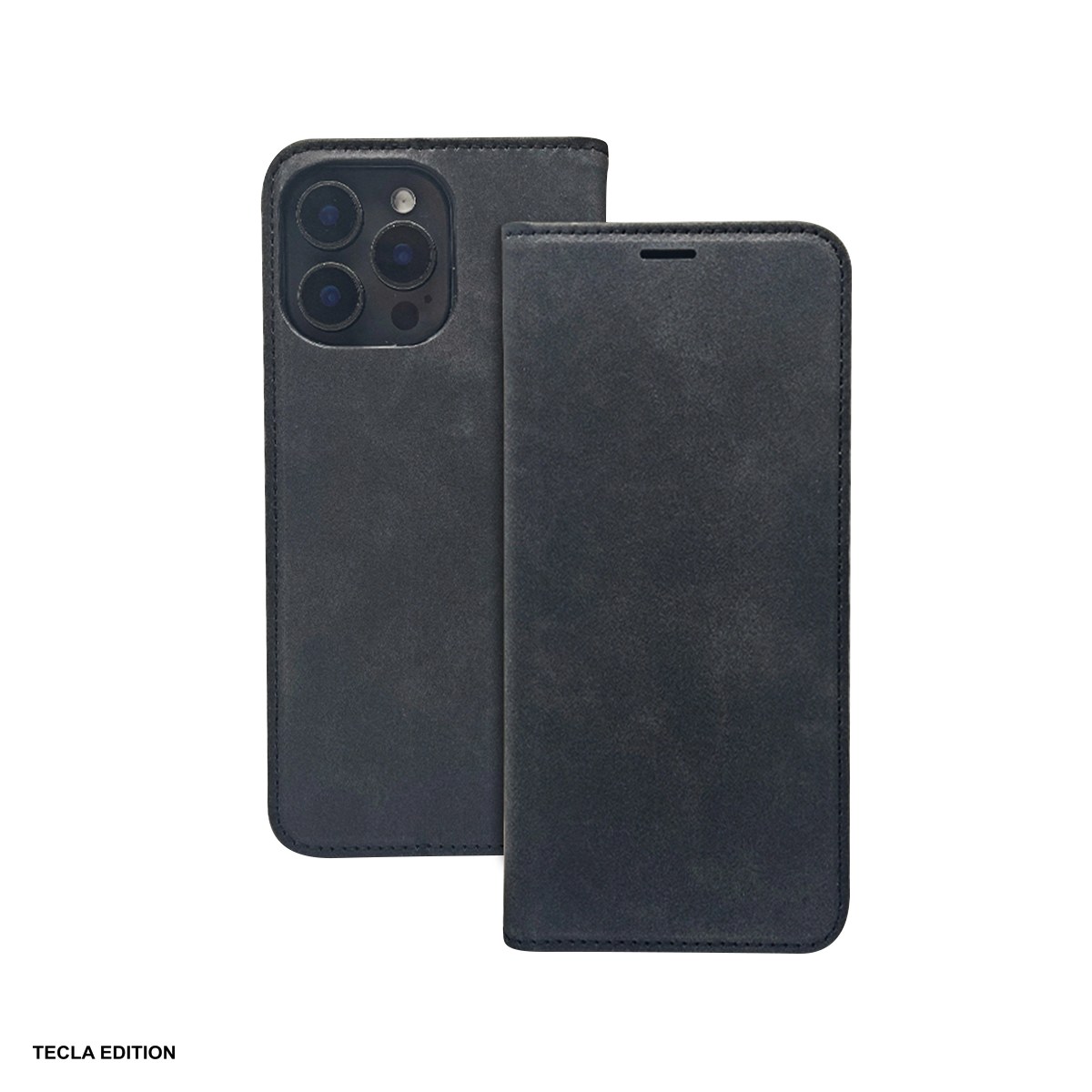 Huse si protectii smartphone - Husa Smart Suede pentru Xiaomi Redmi Note 15 Pro Plus 5G, tip carte cu inchidere magnetica, Negru