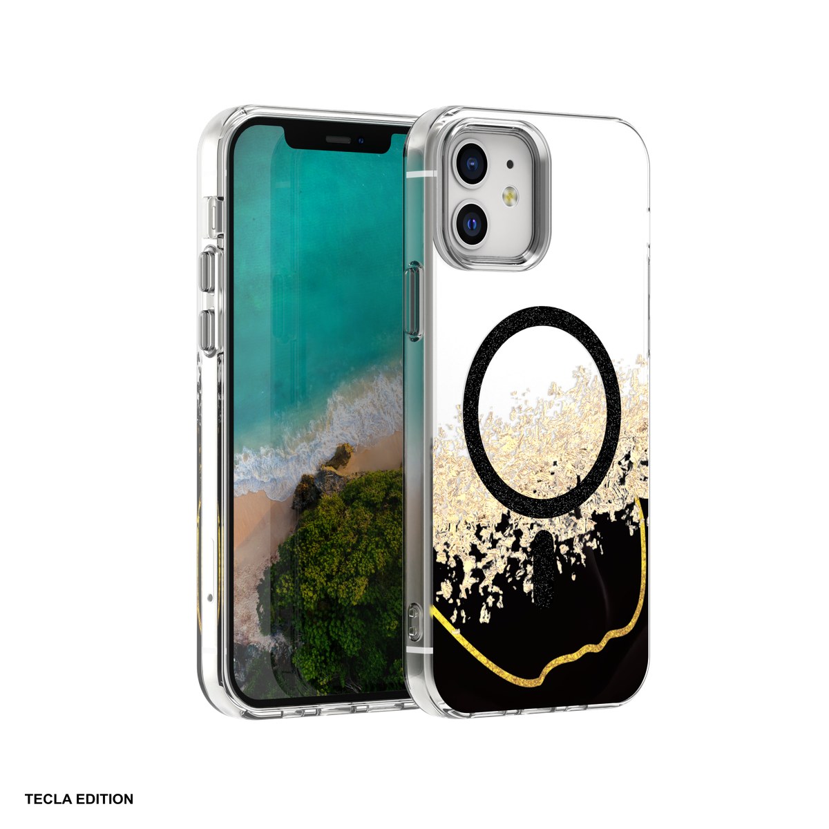 Huse si protectii smartphone - Husa Epoxy Mag pentru Apple iPhone 12 Pro, iPhone 12, Carcasa magnetica, Negru