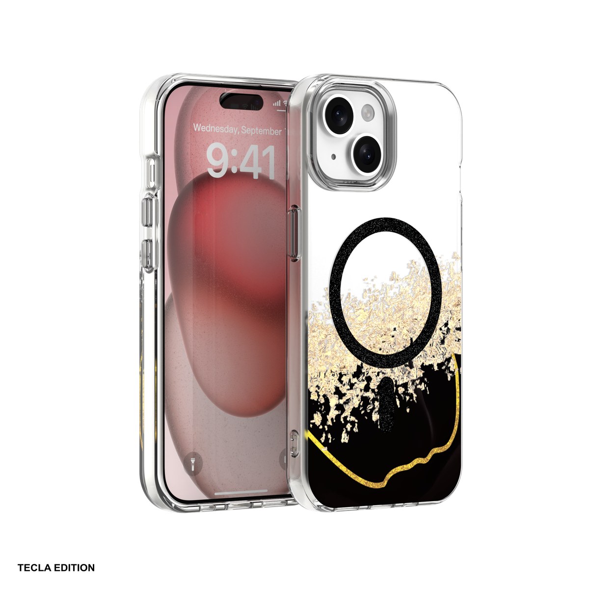 Huse si protectii smartphone - Husa Epoxy Mag pentru Apple iPhone 15, Carcasa magnetica, Negru