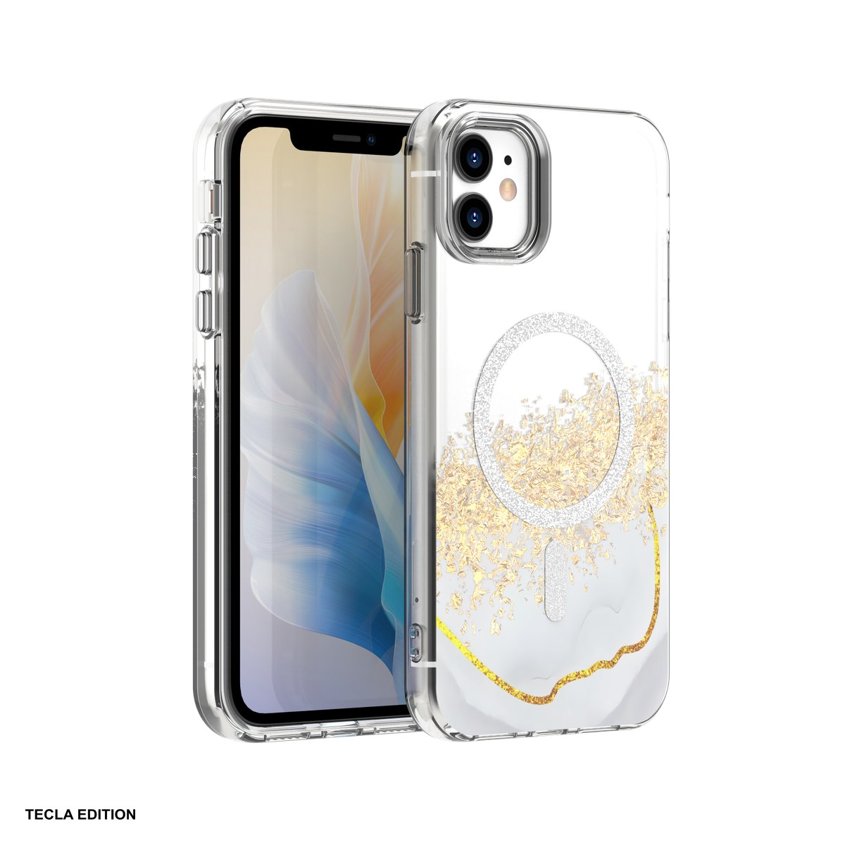 Huse si protectii smartphone - Husa Epoxy Mag pentru Apple iPhone 11, Carcasa magnetica, Alb
