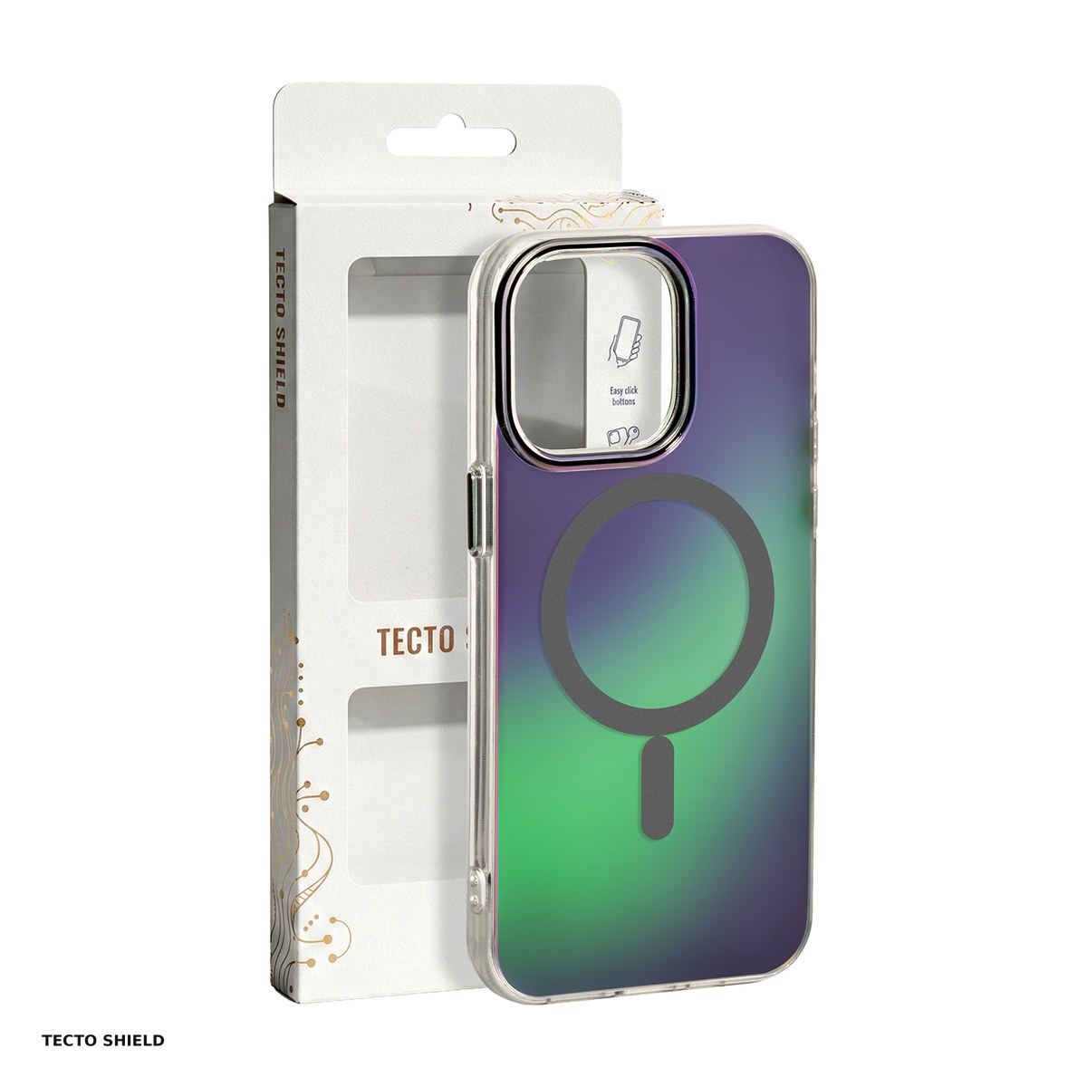 Huse si protectii smartphone - Husa Tecto Shield Aurora pentru Apple iPhone 11, Carcasa magnetica, Gri
