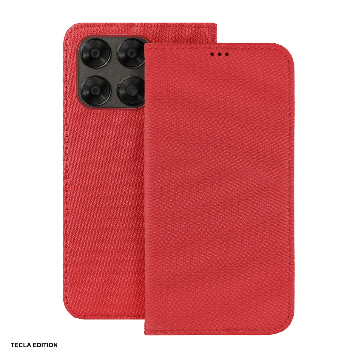 Huse si protectii pentru Motorola Moto G67 5G - Husa Smart Magnet pentru Motorola Moto G67 5G, tip carte, Rosu