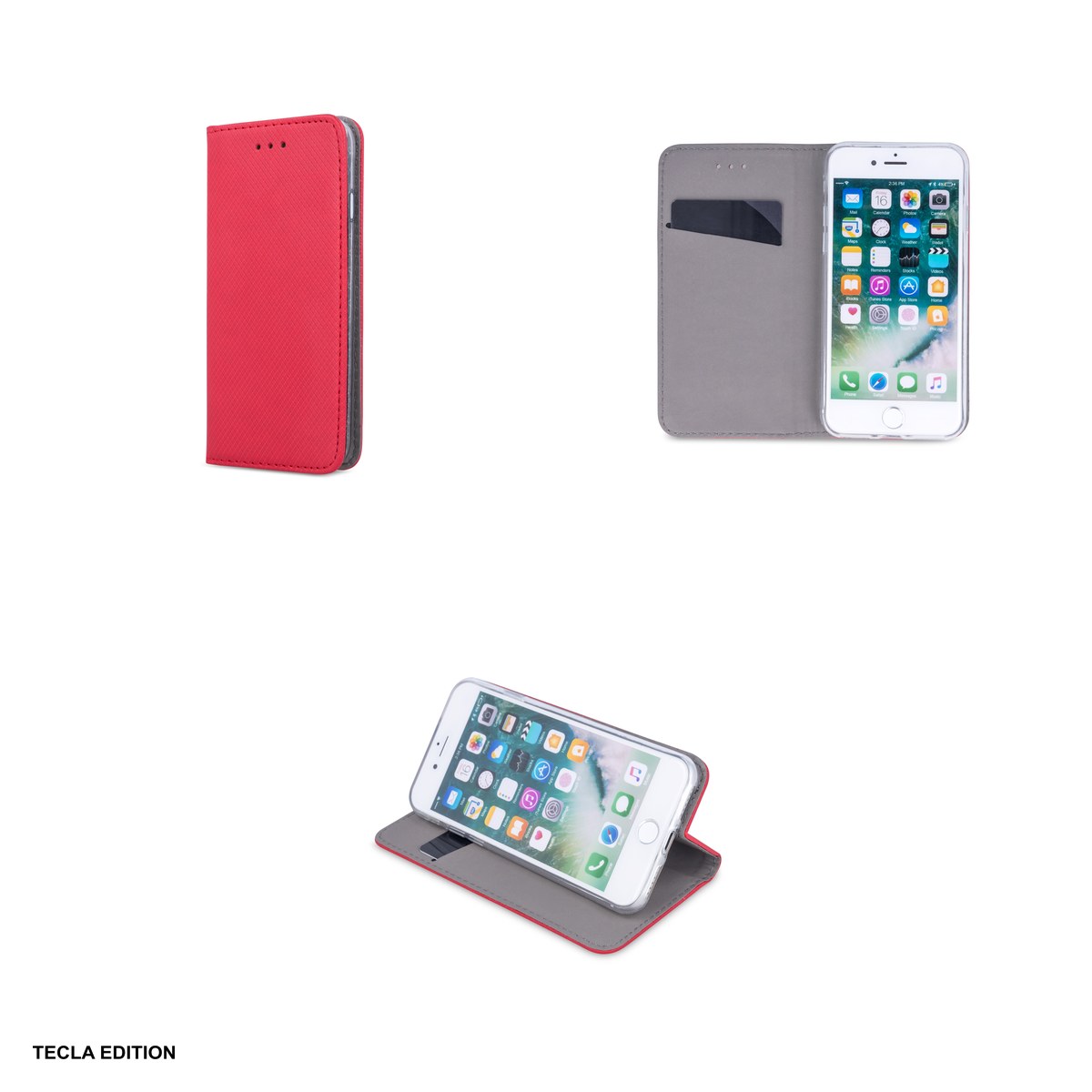 Husa Smart Magnet pentru Honor Magic 8 Pro, tip carte, Rosu [3]