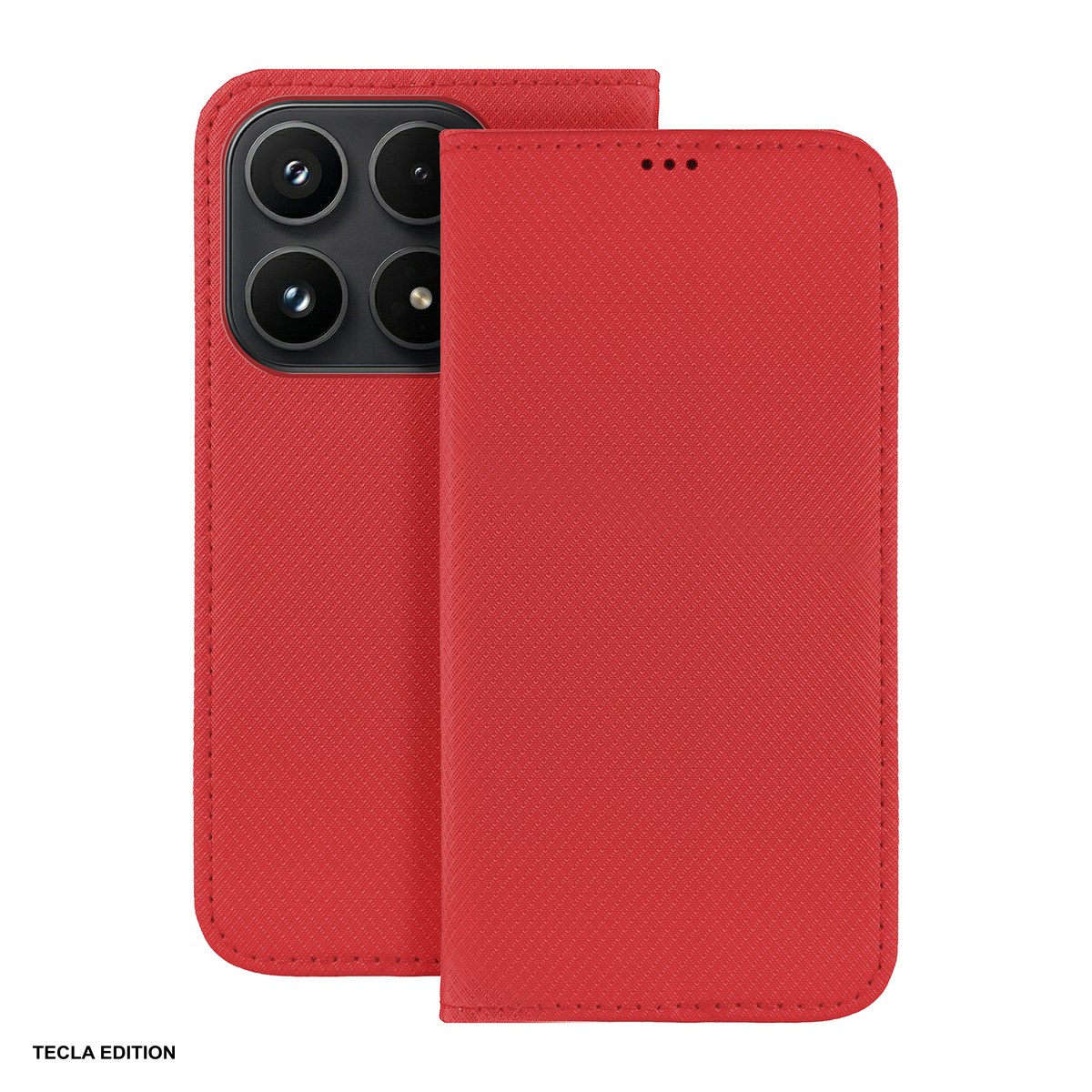 Huse si protectii pentru Xiaomi 17 - Husa Smart Magnet pentru Xiaomi 17, tip carte, Rosu
