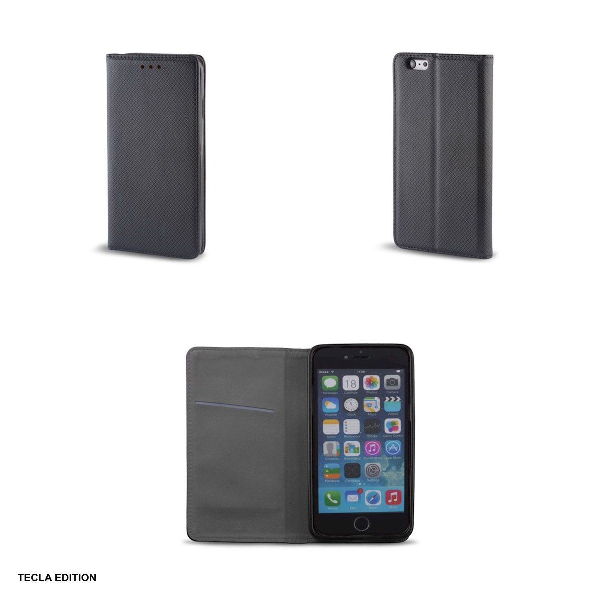 Husa Smart Magnetic pentru Xiaomi 17 Ultra, tip carte cu inchidere magnetica, Negru [3]