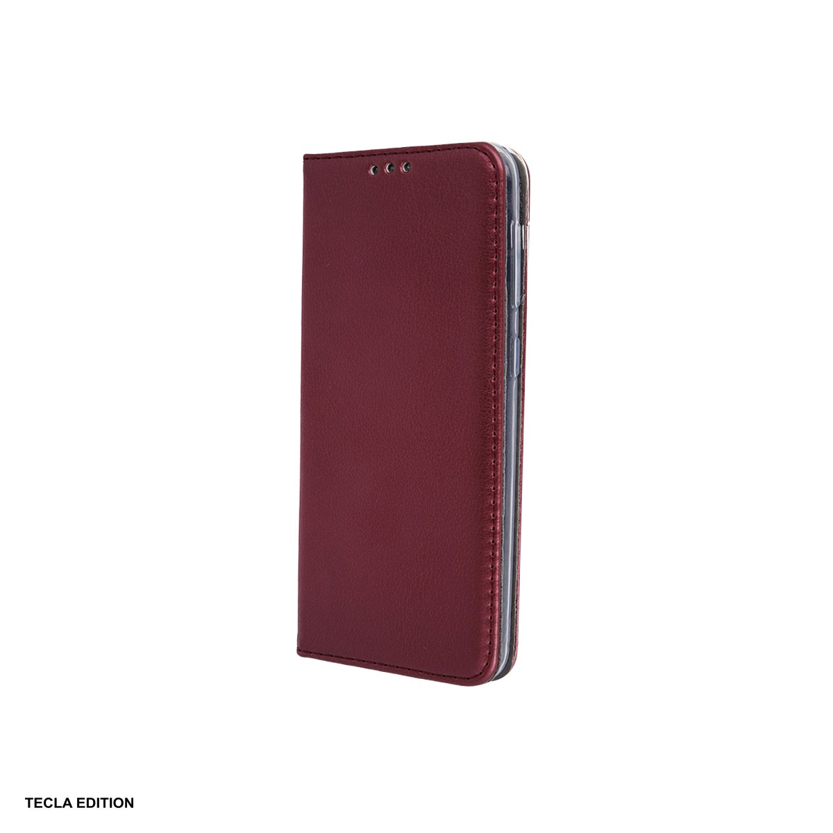Huse si protectii pentru Realme 16 5G - Husa Smart Magnetic pentru Realme 16 5G, tip carte cu inchidere magnetica, Visiniu