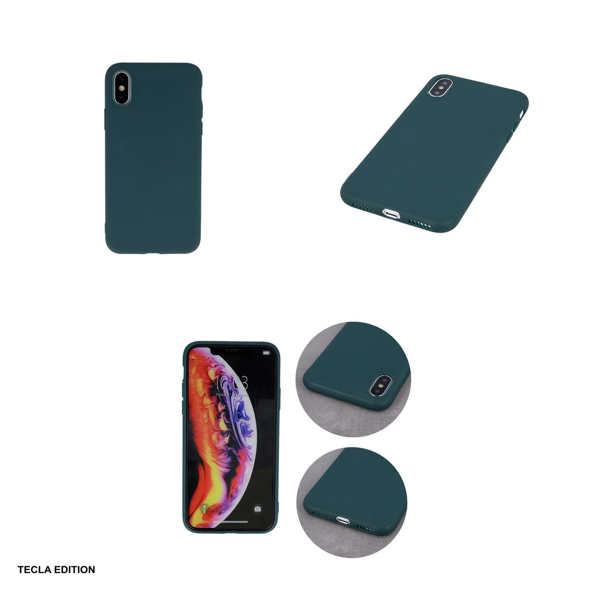 Husa Matt TPU Fusion forest pentru Motorola Edge 70 Fusion, Carcasa, Verde [3]