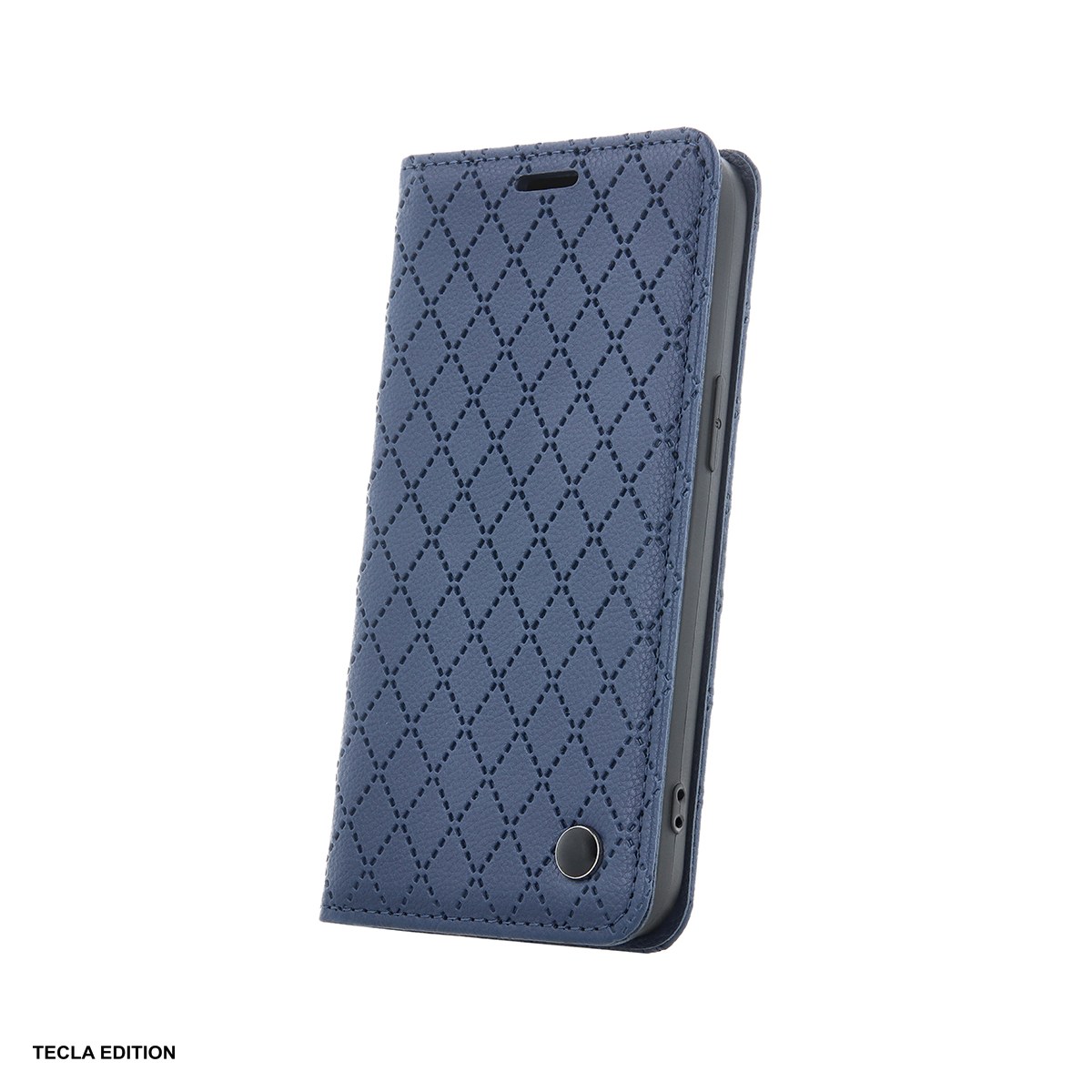 Huse si protectii pentru Motorola Edge 70 Fusion - Husa Smart Caro Fusion pentru Motorola Edge 70 Fusion, tip carte cu inchidere magnetica, Bleumarin
