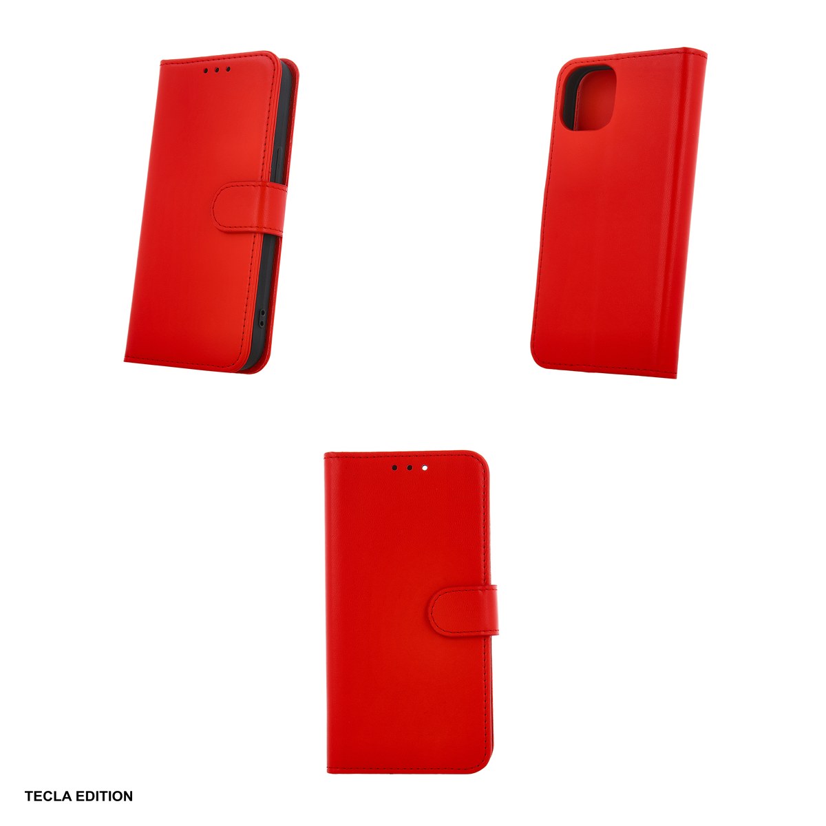 Husa Smart Classic pentru Honor 600 Lite, tip carte cu inchidere magnetica, Rosu [3]