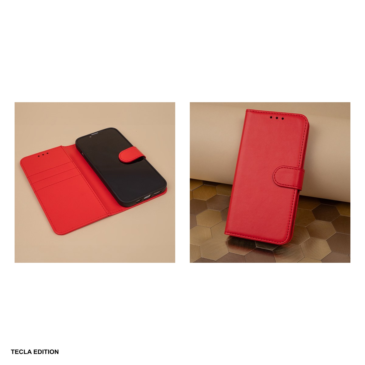 Husa Smart Classic pentru Honor 600 Lite, tip carte cu inchidere magnetica, Rosu [4]