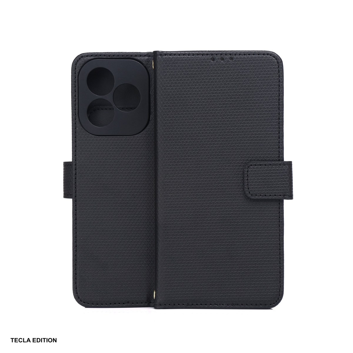 Huse si protectii pentru Motorola Edge 70 Fusion - Husa Smart Triangle Fusion pentru Motorola Edge 70 Fusion, tip carte, Negru
