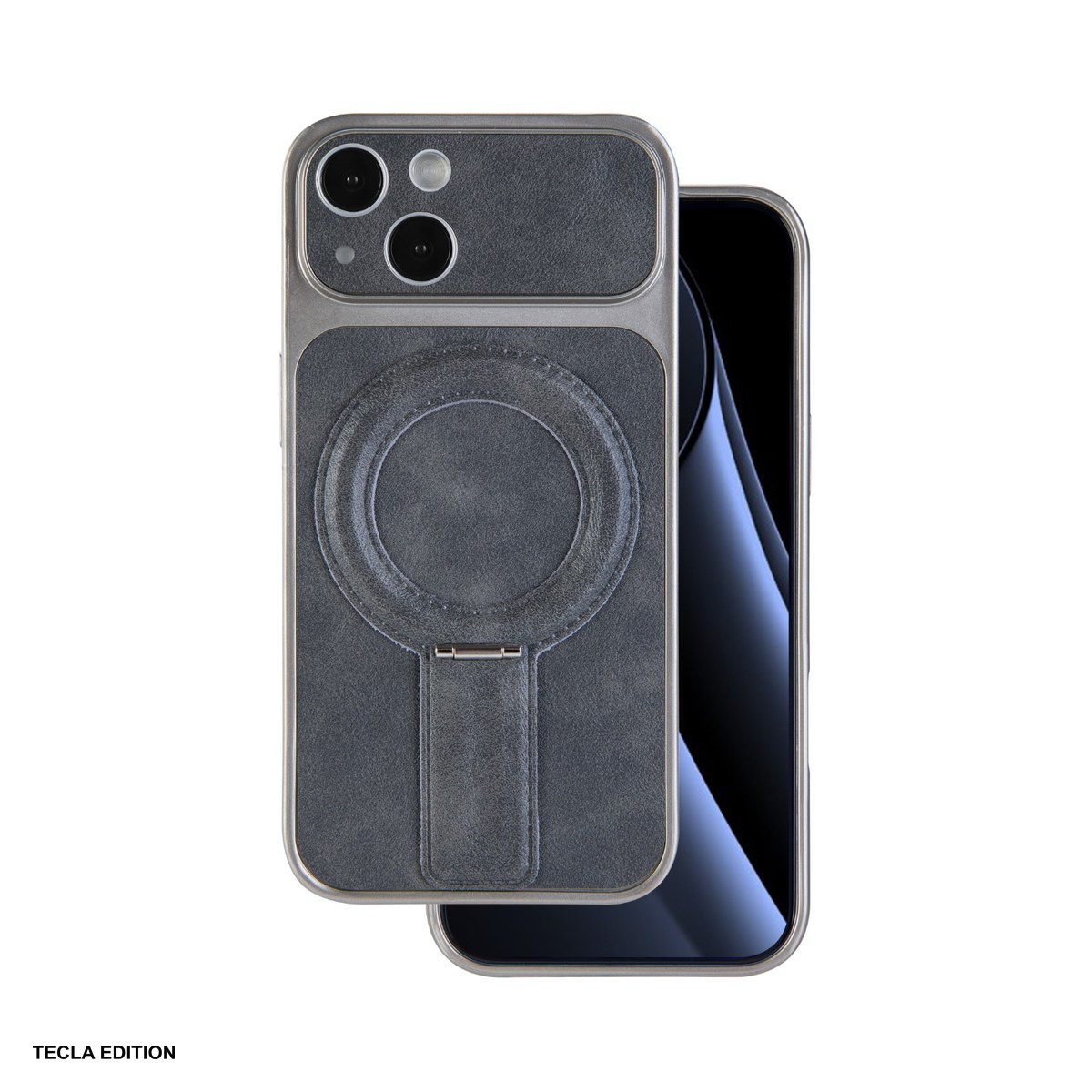 Huse si protectii smartphone - Husa Luxgrip Mag pentru Apple iPhone 13, Carcasa magnetica, Gri
