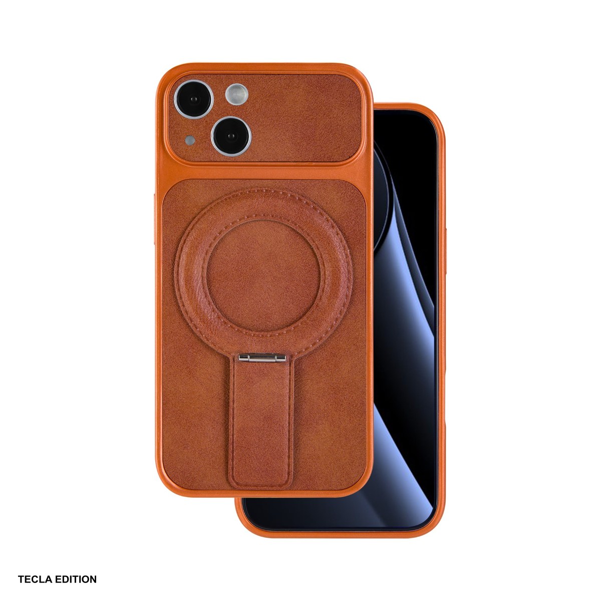 Huse si protectii smartphone - Husa Luxgrip Mag pentru Apple iPhone 13, Carcasa magnetica, Portocaliu