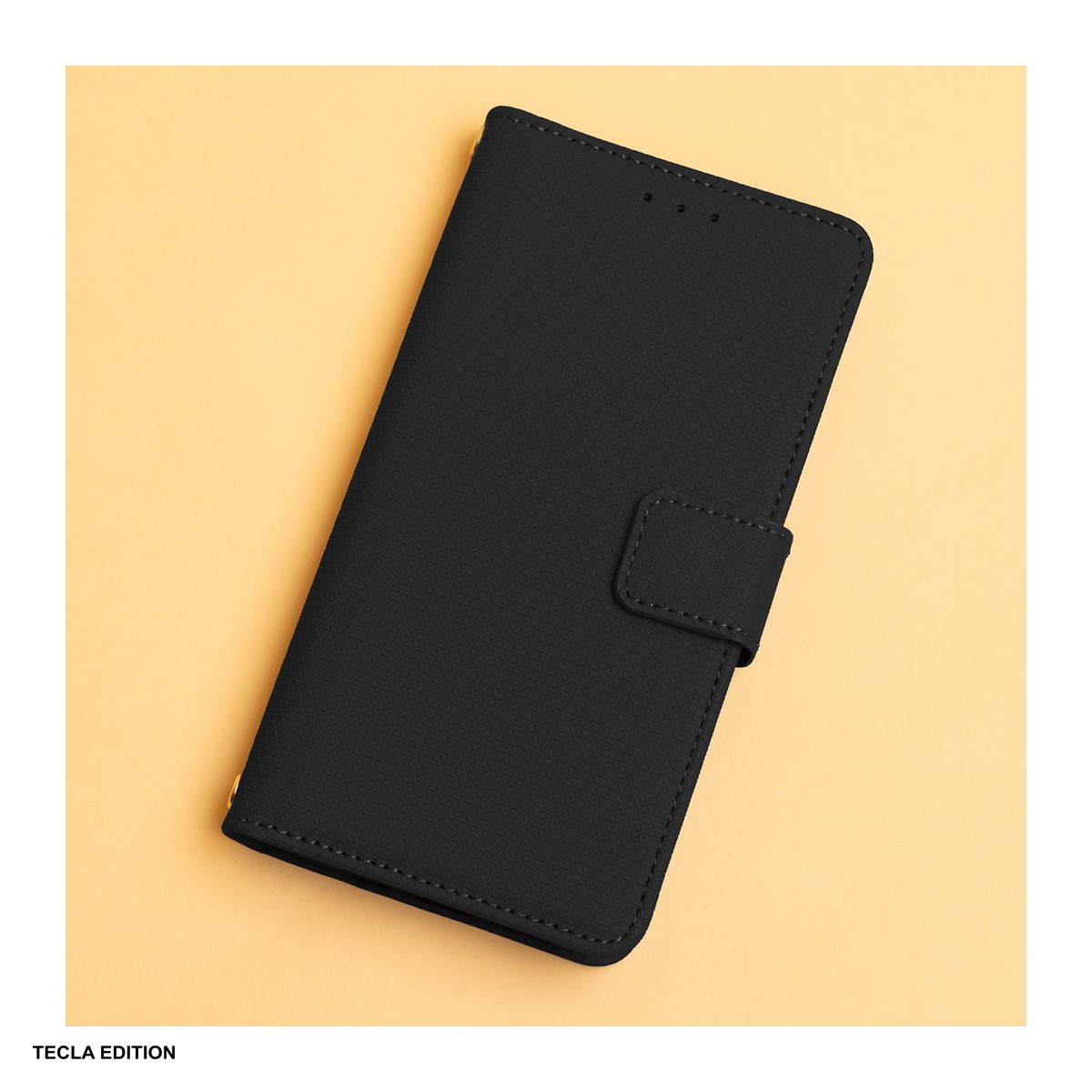 Huse si protectii pentru Realme 16 5G - Husa Smart Triangle pentru Realme 16 5G, tip carte cu inchidere magnetica, Negru