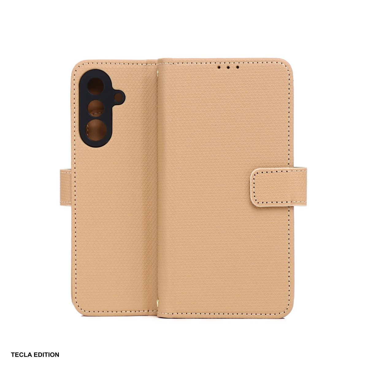 Huse si protectii pentru Realme 16 Pro Plus 5G - Husa Smart Triangle pentru Realme 16 Pro Plus 5G, tip carte cu inchidere magnetica, Maro