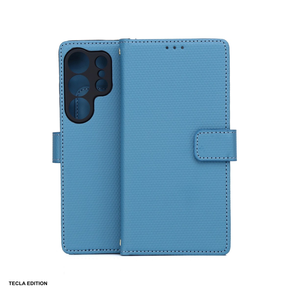 Huse si protectii pentru Realme 16 5G - Husa Smart Triangle pentru Realme 16 5G, tip carte cu inchidere magnetica, Albastru