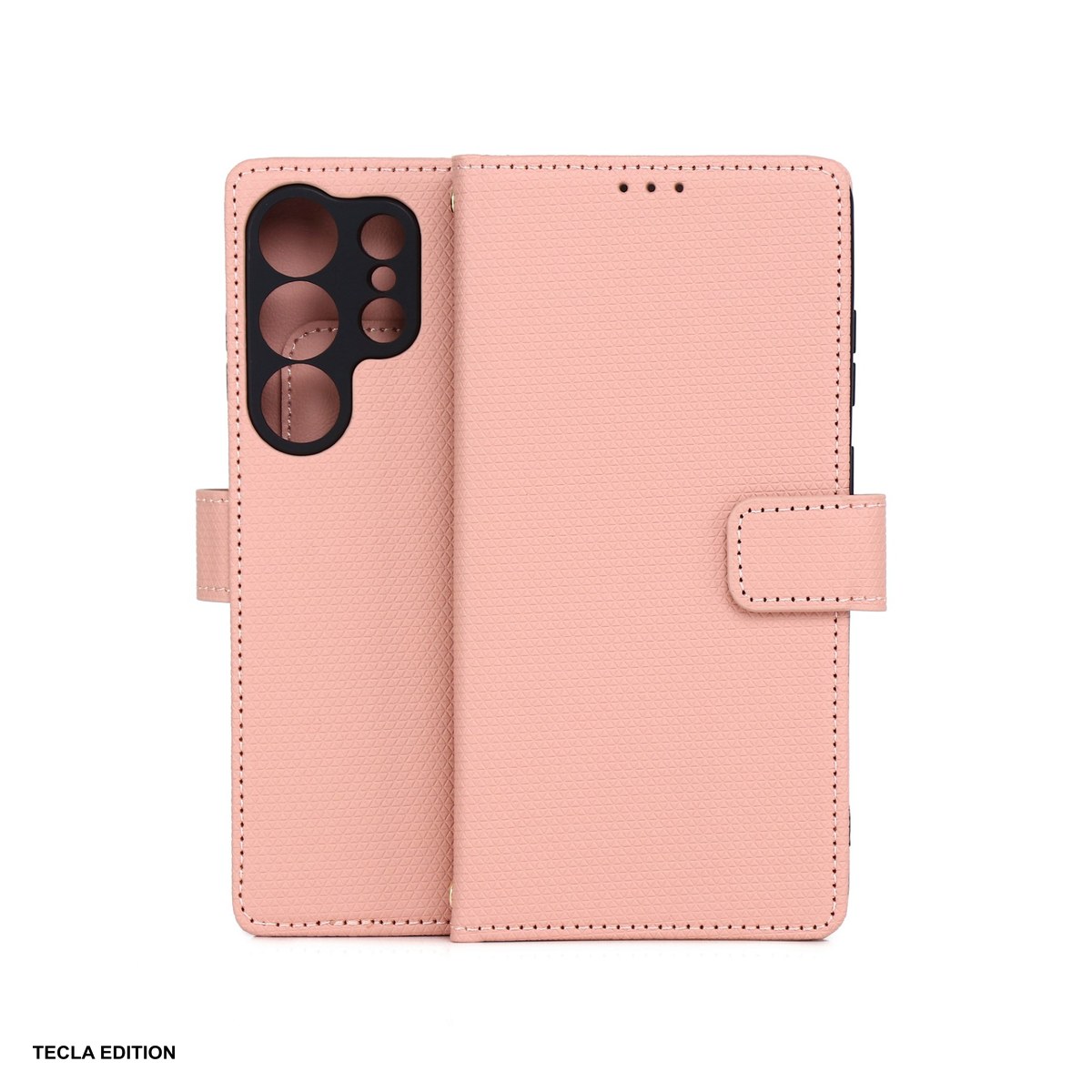 Huse si protectii pentru Realme 16 Pro 5G - Husa Smart Triangle pentru Realme 16 Pro 5G, tip carte cu inchidere magnetica, Roz