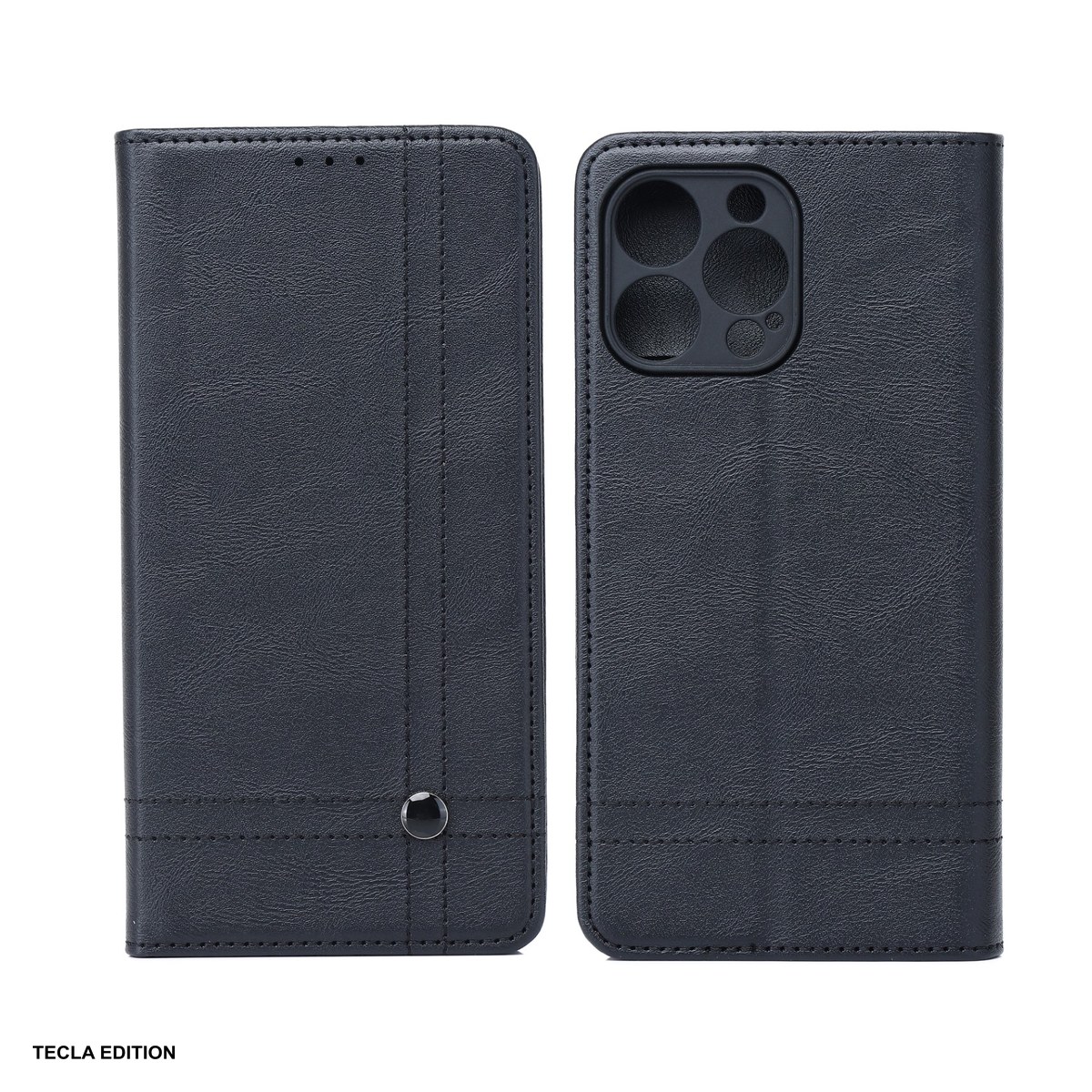 Huse si protectii pentru Honor 600 - Husa Smart Seam pentru Honor 600 Pro, 600, tip carte cu inchidere magnetica, Negru