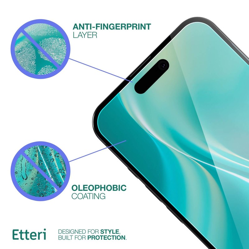 Folie sticla temperata pentru iPhone 16 Plus, 0.27 mm, 7H, Etteri