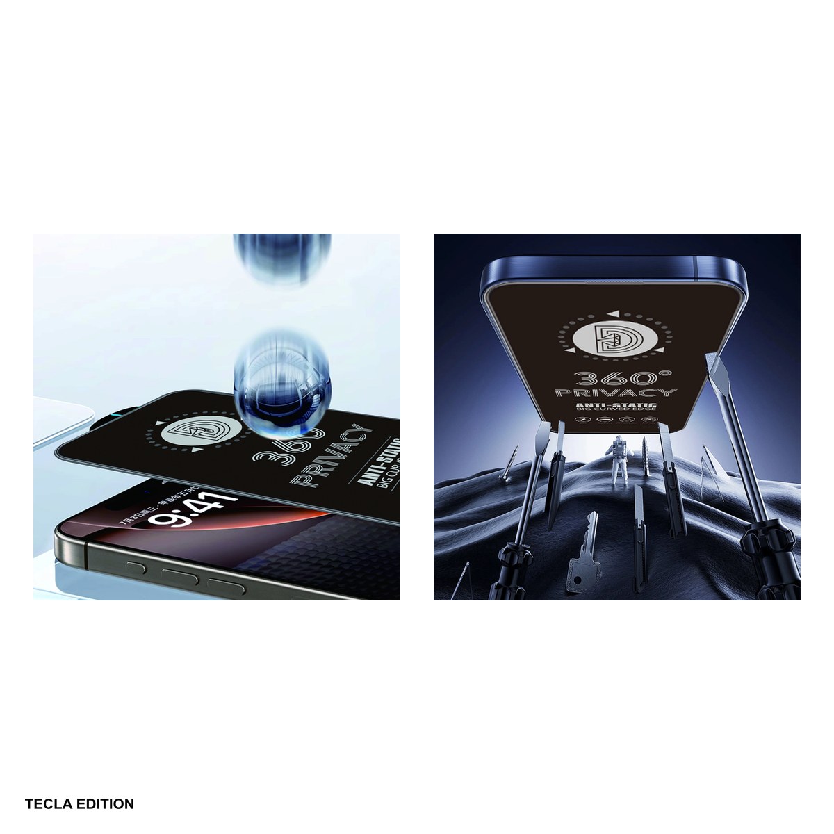 Folie sticla temperata Privacy 360 pentru Apple iPhone 17 Air [4]